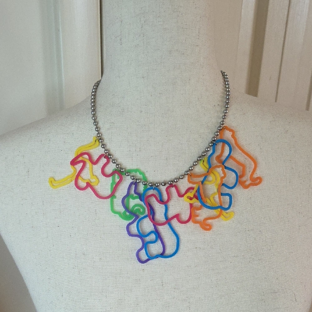Silly Band Necklace 2010s Nostalgia Scene Mallcore Emo Jewelry